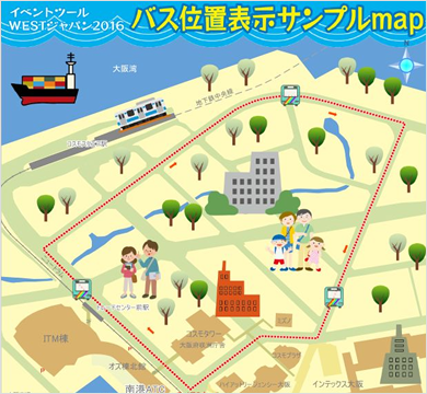 バス位置表示サンプルMAP